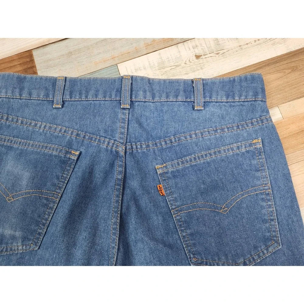 Vintage Levis For Men 34x32 40547-0812 Orange Tab Jeans Blue Denim Made in USA
